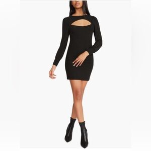 Steve Madden At The Peek Black Cut-Out Dress
